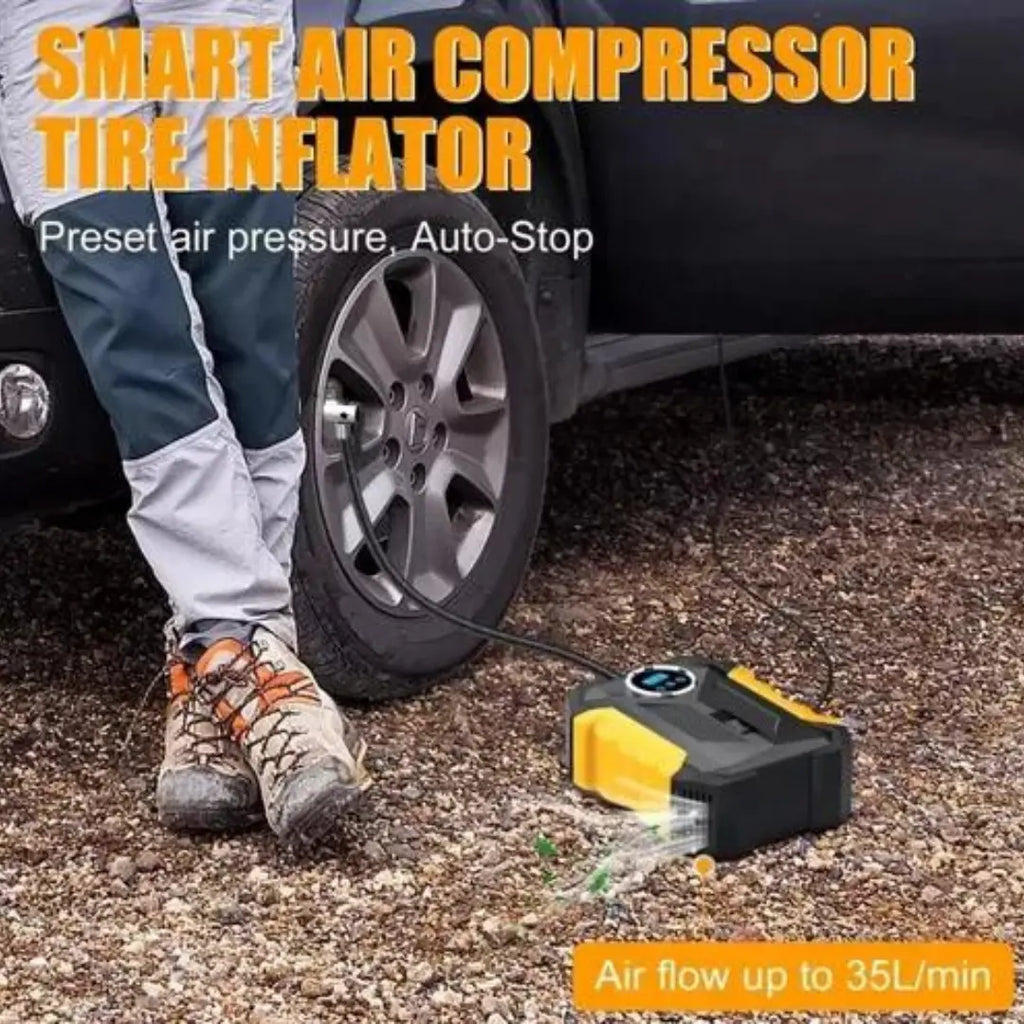 Inflador de Aire Portátil Digital 12V