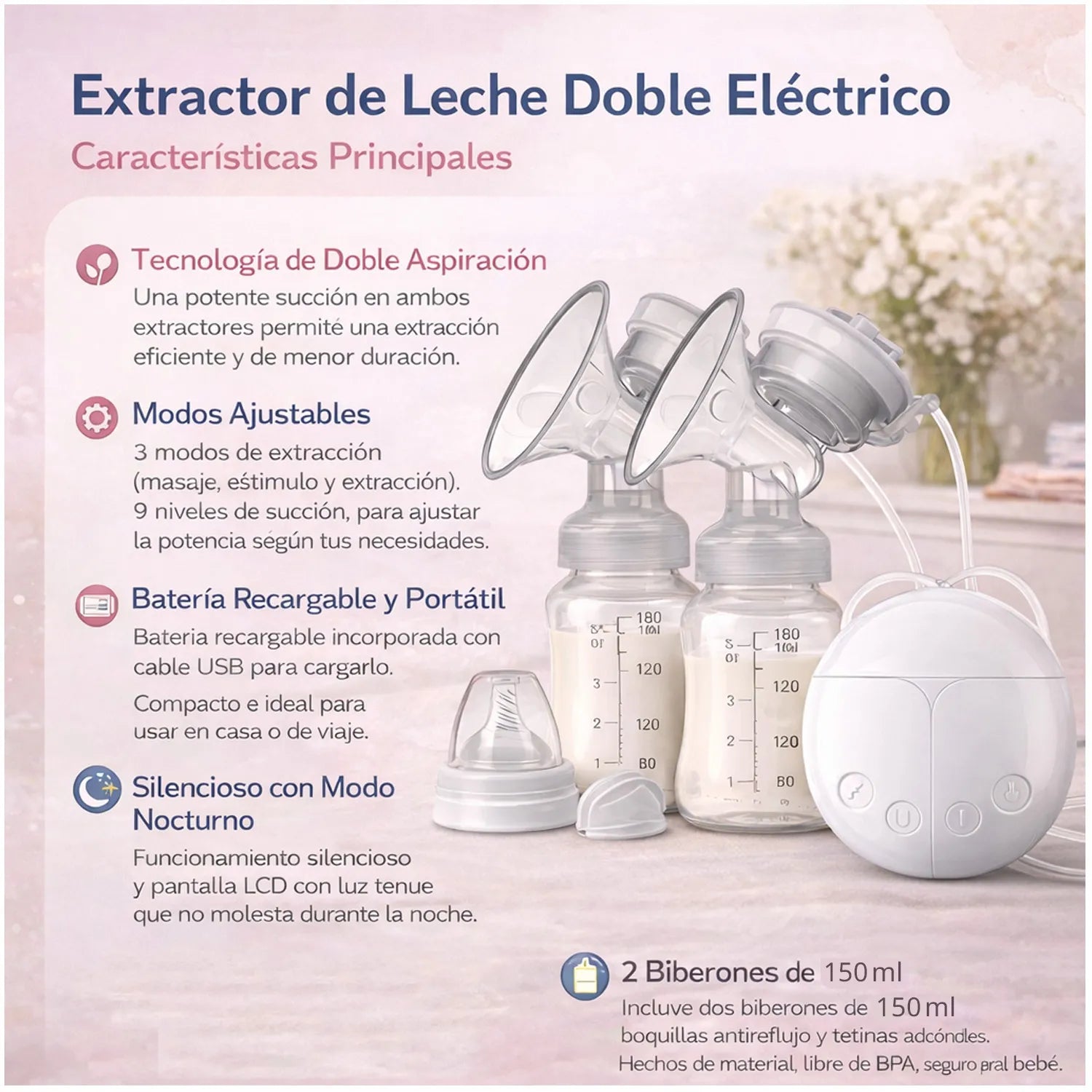 EXTRACTOR LECHE MATERNA