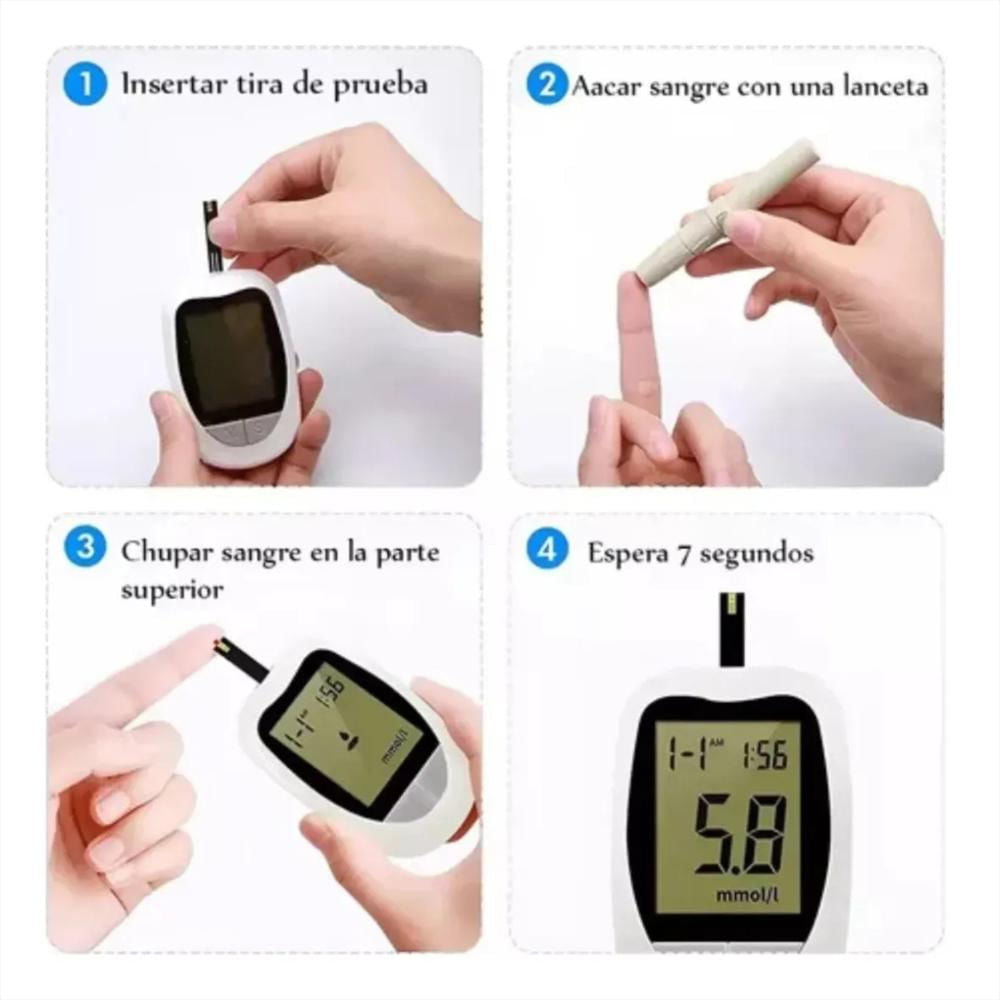 Glucómetro Digital Medidor Glucosa Sangre