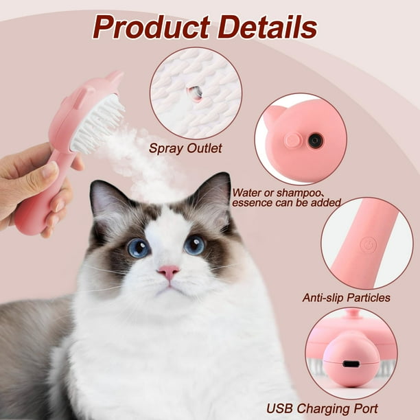 CEPILLO 3 EN 1 VAPOR PET SPRAY