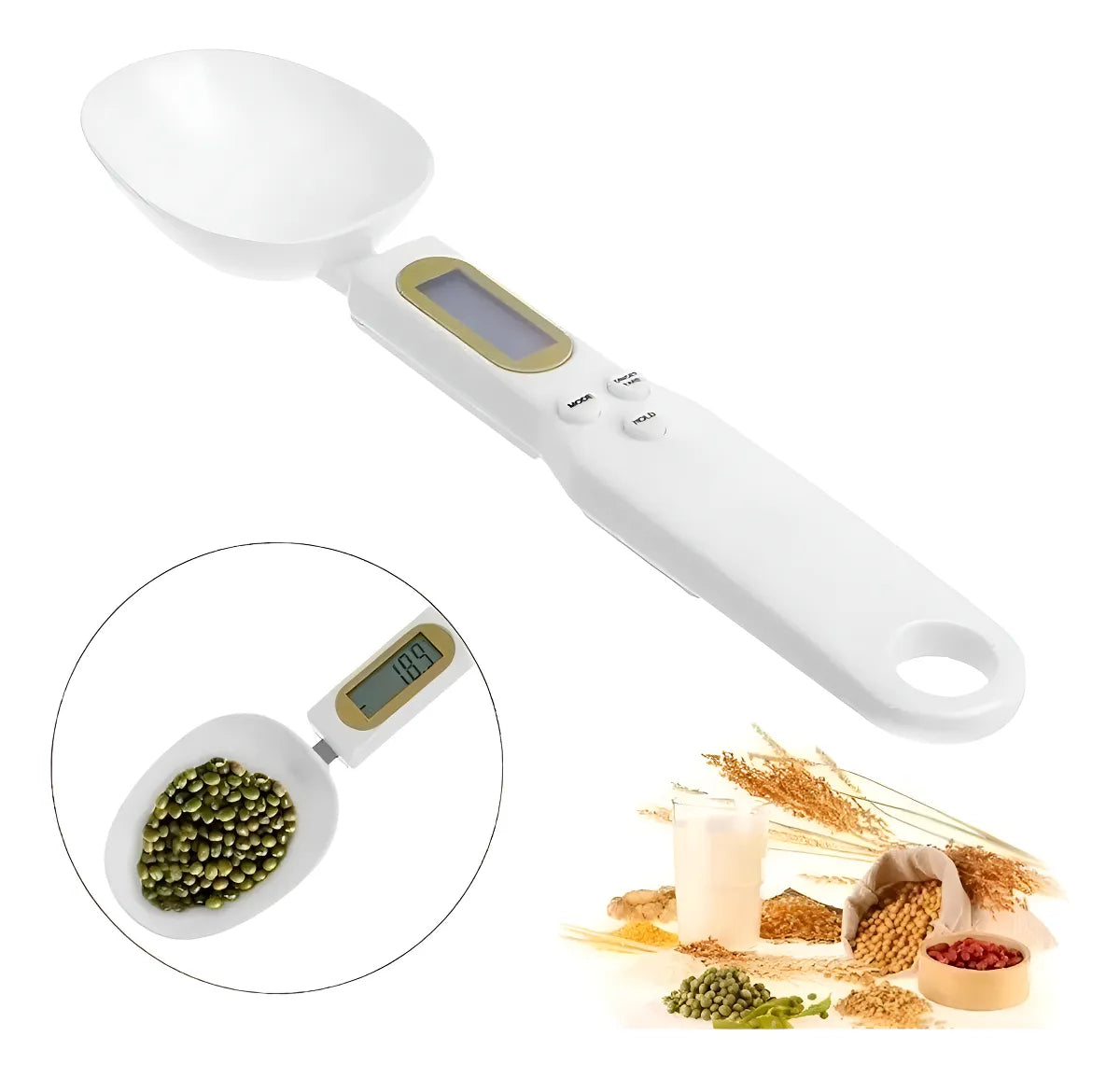 Cuchara Gramera Digital Ajustable 500g
