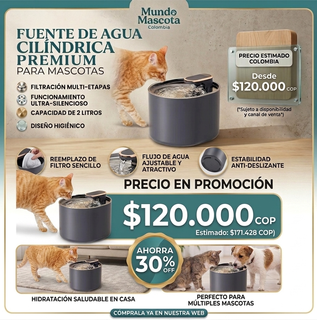 Bebedero Mascotas CAJA NEGRA SIN LUZ