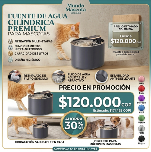 Bebedero Mascotas CAJA NEGRA SIN LUZ